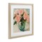 Stupell Industries Pink Roses in Green Vase Framed Print Under Glass, design by Gina Kelly